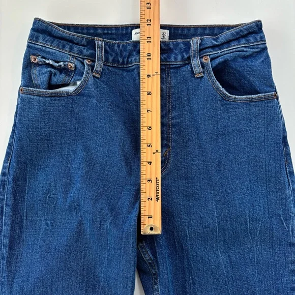 Abercrombie & Fitch Women's Medium Rinse High Rise Mom Jeans Curve Love Size 27/ - Picture 9 of 10